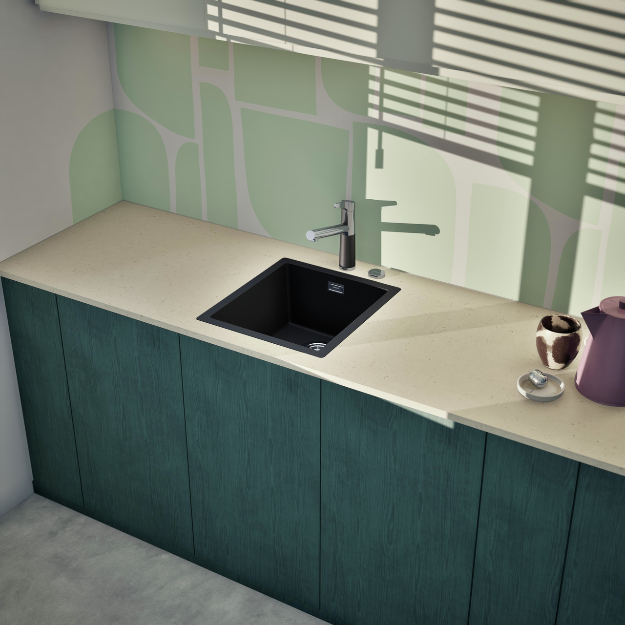 Dřez FORMHAUS D-100LS NERO